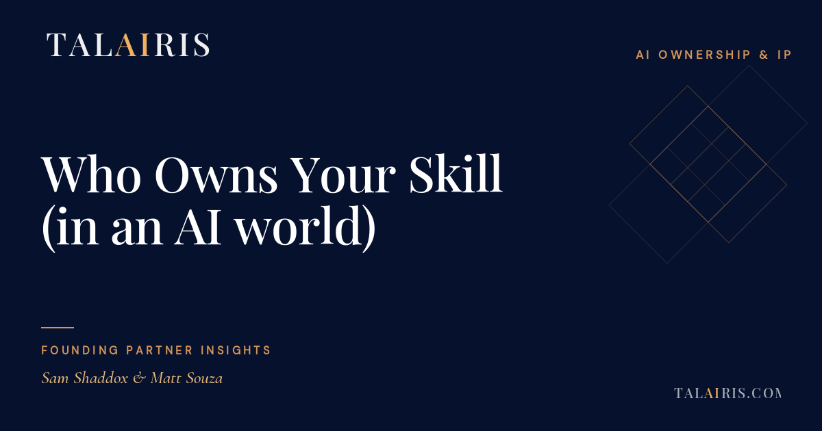 Who Owns What You Build (in an AI world)