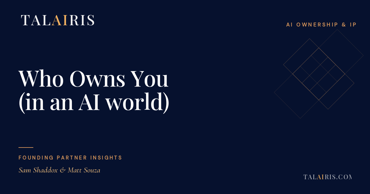 Who Owns You (in an AI world)