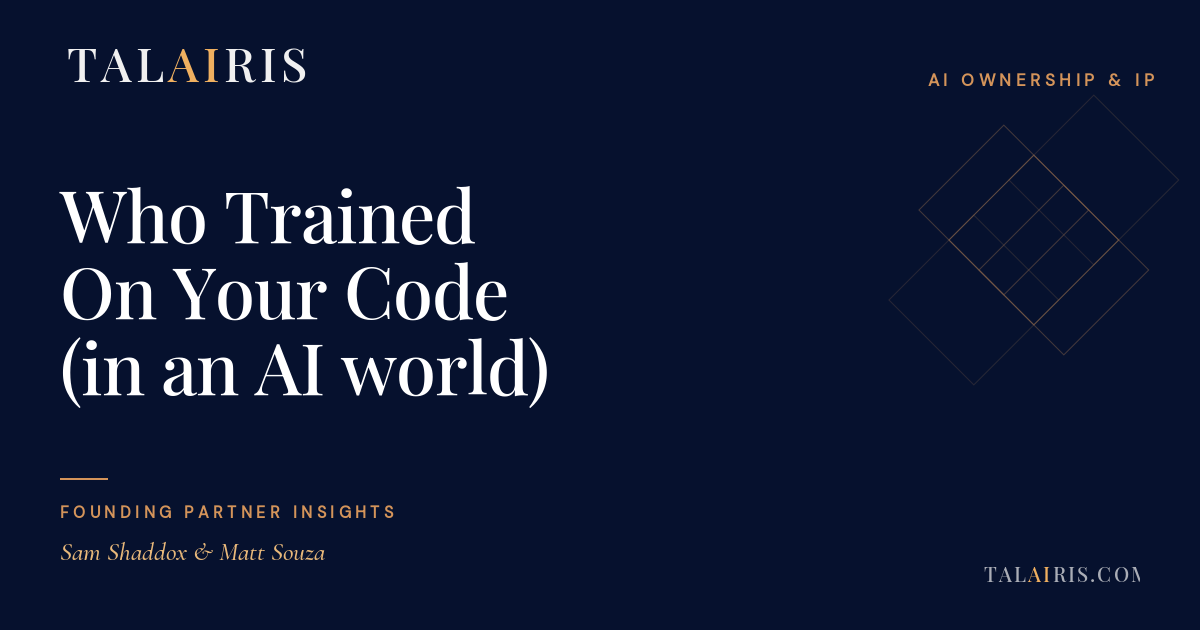 Who Trained On Your Code (in an AI world)